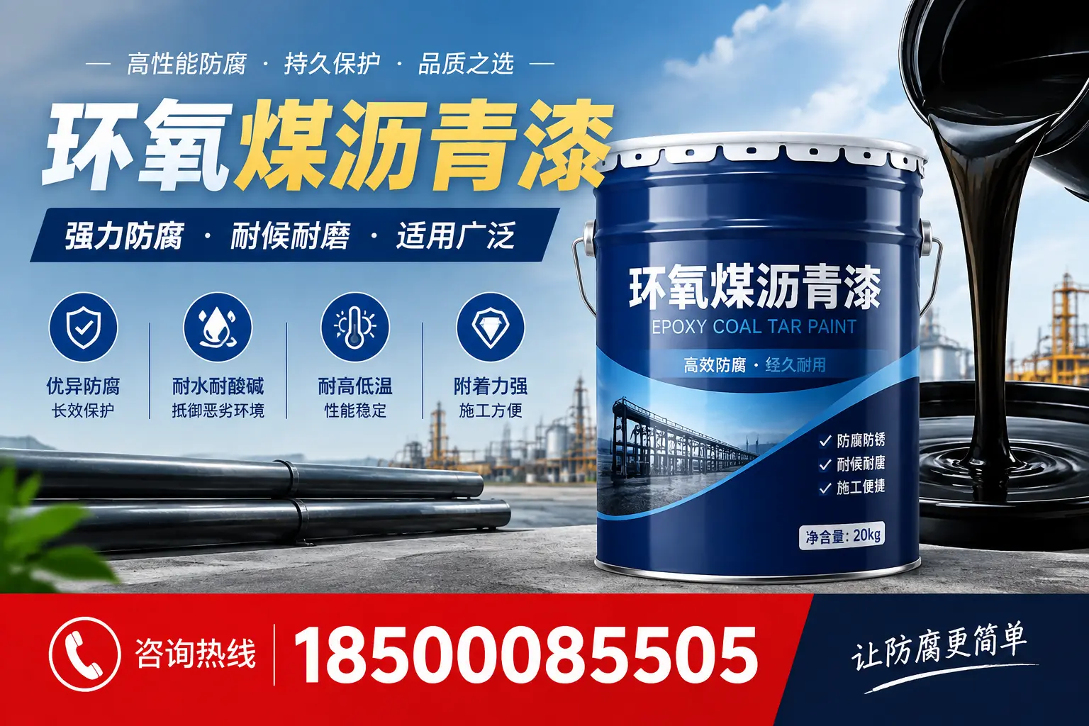 环氧煤沥青漆在不同气候条件下的表现分析，马鞍山适用性